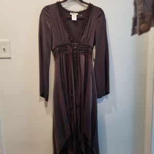 100% silk brown dress Deadstock 80's/90's